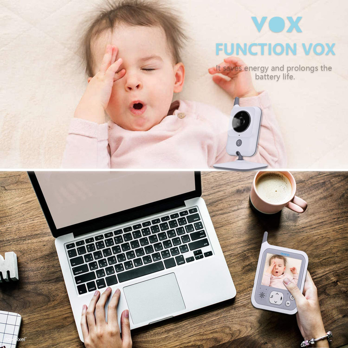 Ασύρματη Ενδοεπικοινωνία Μωρού - Baby Monitor με Οθόνη 3.2