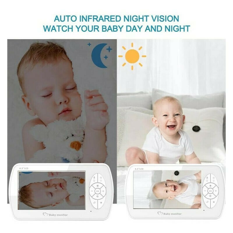 Ασύρματη Ενδοεπικοινωνία Μωρού με Κάμερα & Οθόνη 4.3
