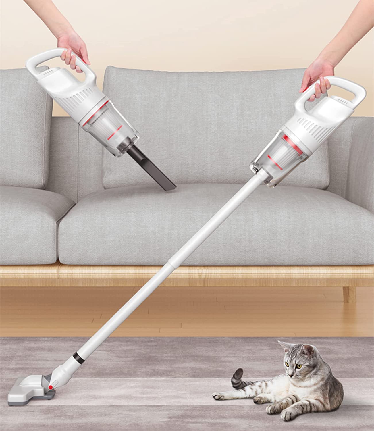 Ασύρματη Επαναφορτιζόμενη Μίνι Ηλεκτρική Σκούπα με Προέκταση Ασύρματη Επαναφορτιζόμενη Μίνι Ηλεκτρική Σκούπα με Προέκταση