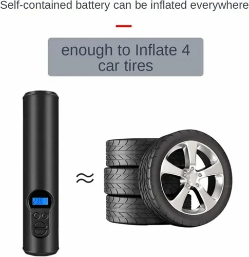 Ασύρματη επαναφορτιζόμενη τρόμπα αυτοκινήτου 6000mAh Aerbes μαύρη Ασύρματη επαναφορτιζόμενη τρόμπα αυτοκινήτου 6000mAh Aerbes μαύρη