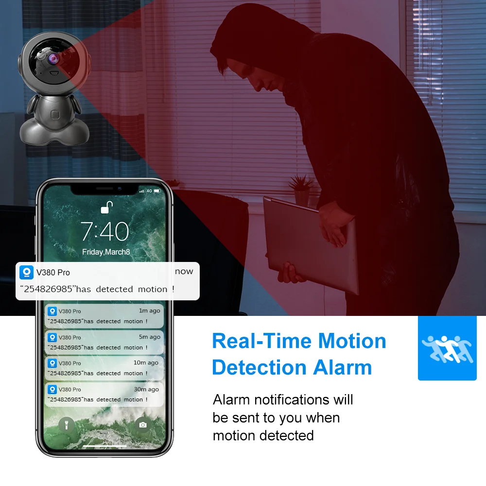 Ασύρματη Κάμερα WiFi 3MP Με Νυχτερινή Όραση Και Περιστροφή 355° Ασύρματη Κάμερα WiFi 3MP Με Νυχτερινή Όραση Και Περιστροφή 355°