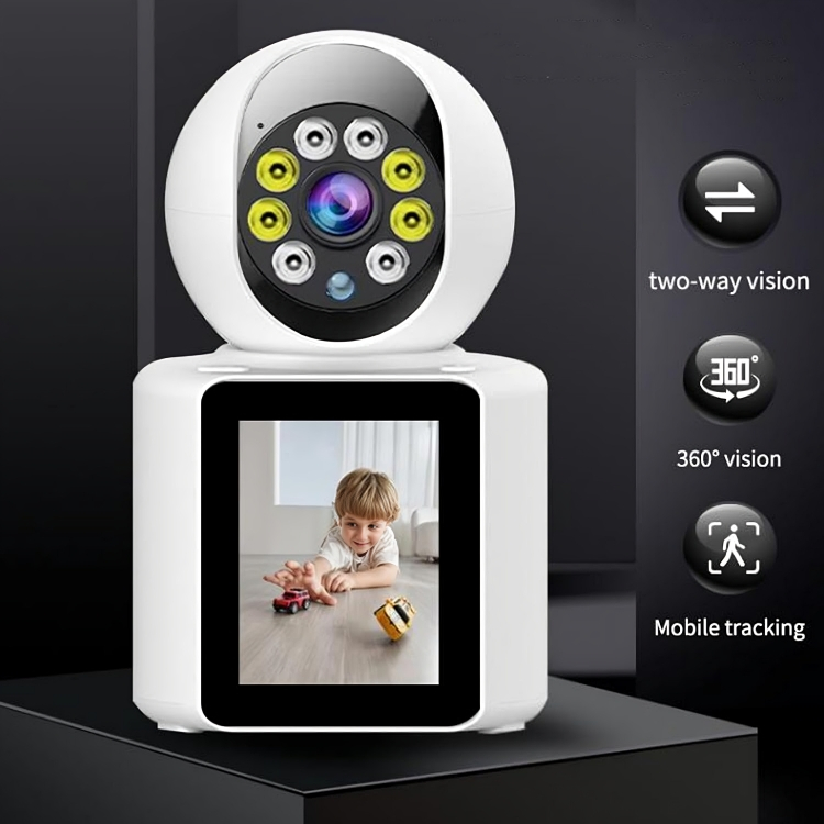 Ασύρματη Περιστερφόμενη Κάμερα Παρακολούθησης Οικιακής Χρήσης με Οθόνη 2,8 Ιντσών και Βιντεοκλήση Ασύρματη Περιστερφόμενη Κάμερα Παρακολούθησης Οικιακής Χρήσης με Οθόνη 2,8 Ιντσών και Βιντεοκλήση