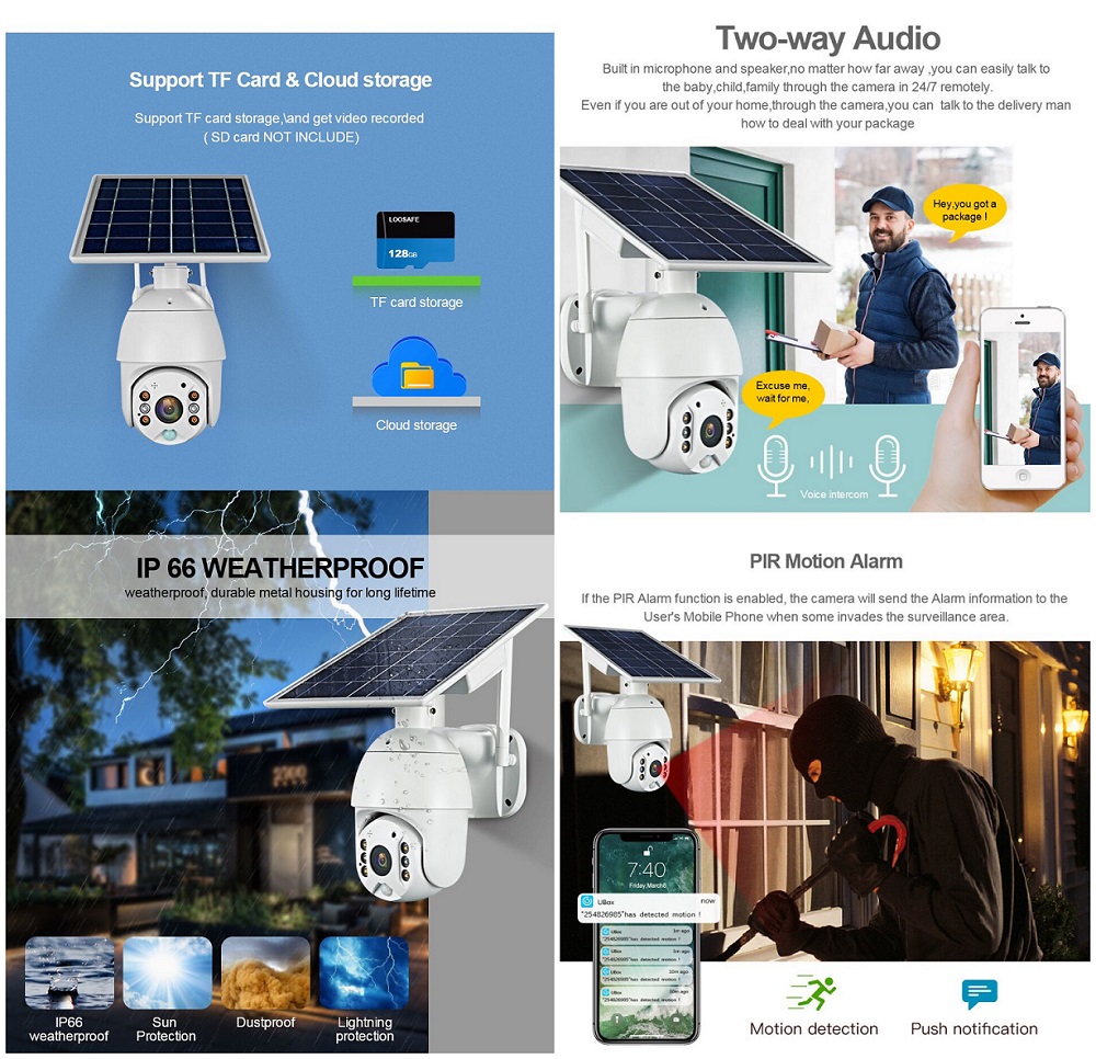 Ασύρματη Wifi Κάμερα Παρακολούθησης 355° με Ανάλυση 3MP και Ηλιακό Πάνελ Φόρτισης Ασύρματη Wifi Κάμερα Παρακολούθησης 355° με Ανάλυση 3MP και Ηλιακό Πάνελ Φόρτισης