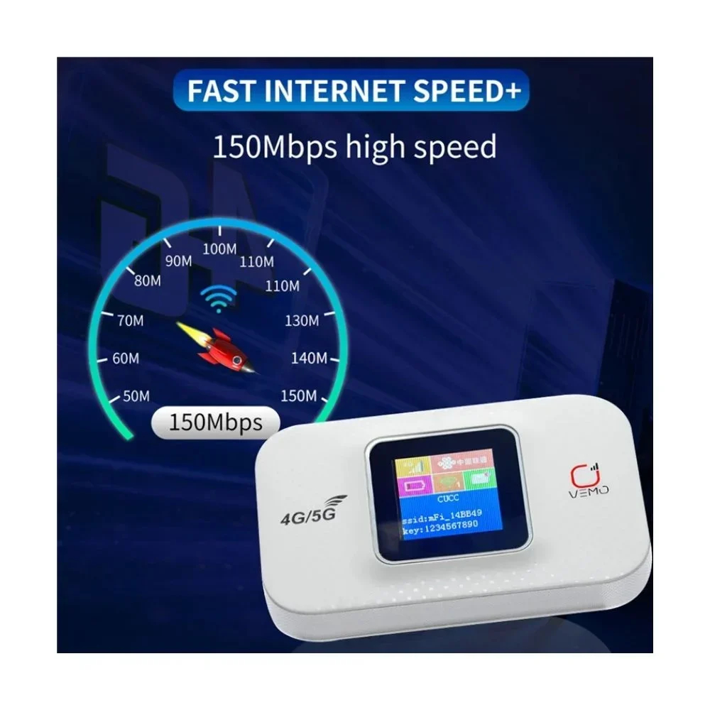 Ασύρματο 4G Φορητό Hotspot Wi‑Fi 4 Plus με VPN και Κάρτα SIM Ασύρματο 4G Φορητό Hotspot Wi‑Fi 4 Plus με VPN και Κάρτα SIM