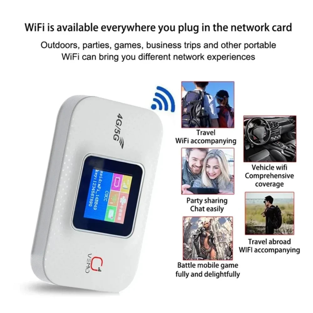 Ασύρματο 4G Φορητό Hotspot Wi‑Fi 4 Plus με VPN και Κάρτα SIM Ασύρματο 4G Φορητό Hotspot Wi‑Fi 4 Plus με VPN και Κάρτα SIM