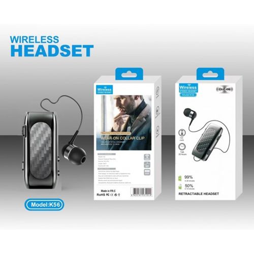 Ασύρματο Ακουστικό Bluetooth Handsfree – Ανασυρόμενο Ακουστικό Πέτου Μαύρο Ασύρματο Ακουστικό Bluetooth Handsfree – Ανασυρόμενο Ακουστικό Πέτου Μαύρο