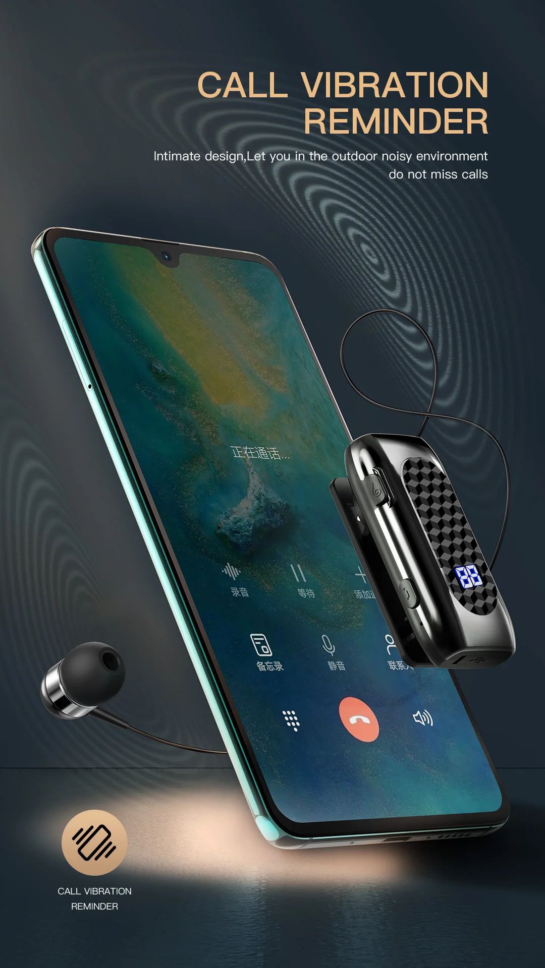 Ασύρματο Ακουστικό Bluetooth Handsfree – Ανασυρόμενο Ακουστικό Πέτου Μαύρο Ασύρματο Ακουστικό Bluetooth Handsfree – Ανασυρόμενο Ακουστικό Πέτου Μαύρο