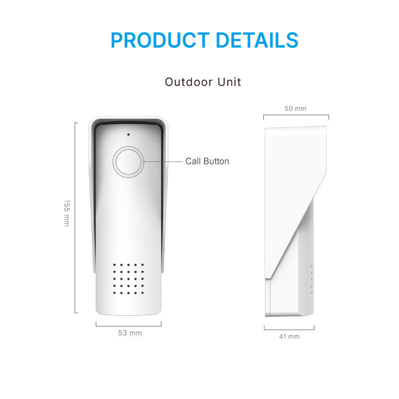 Ασύρματο Επαναφορτιζόμενο Κουδούνι Πόρτας με Σύστημα Ενδοεπικοινωνίας Ασύρματο Επαναφορτιζόμενο Κουδούνι Πόρτας με Σύστημα Ενδοεπικοινωνίας