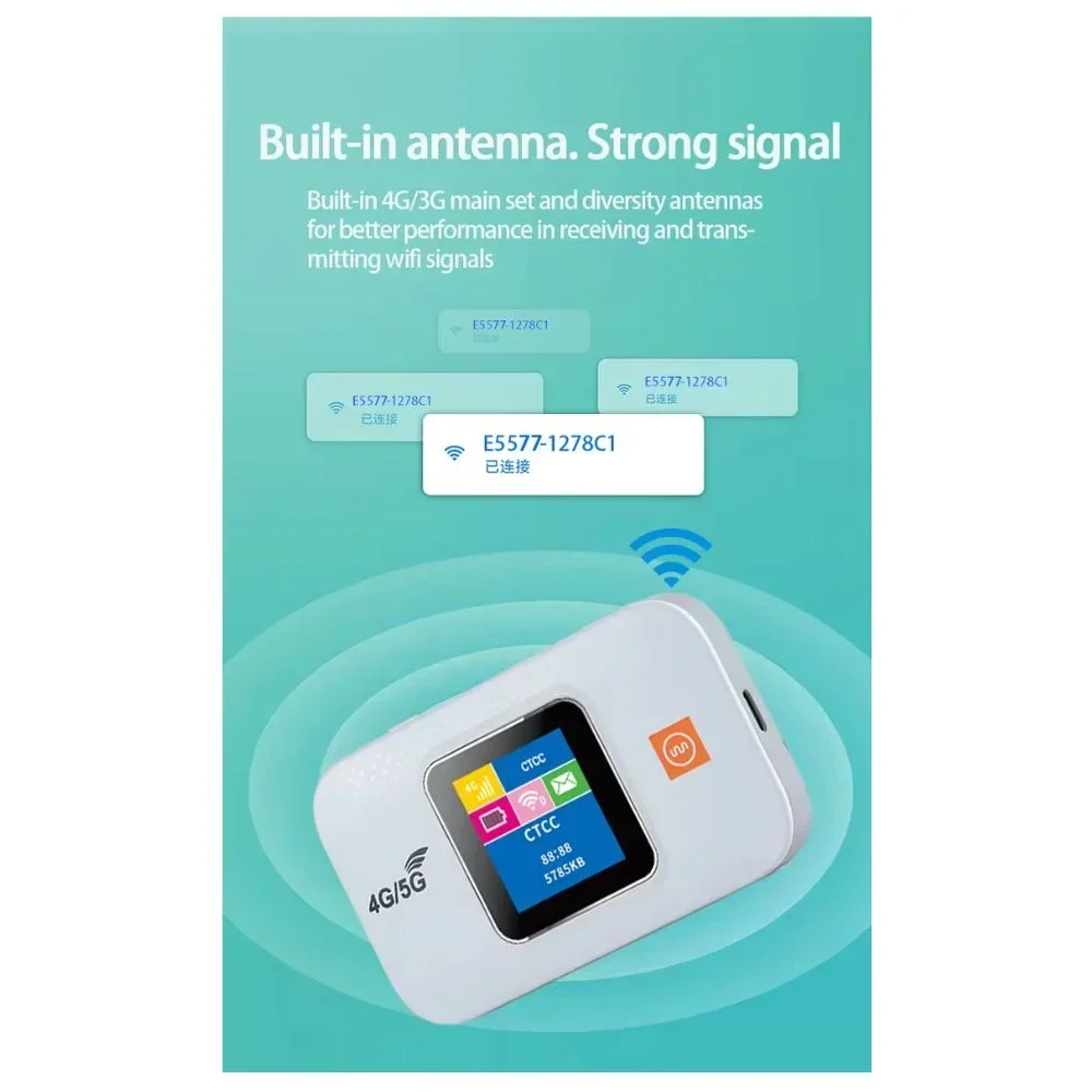 Ασύρματο Φορητό 4G Hotspot Ρούτερ Sim WiFi Τσέπης με Μέγιστη Ταχύτητα 300Mbps και Οθόνη EME Λευκό Ασύρματο Φορητό 4G Hotspot Ρούτερ Sim WiFi Τσέπης με Μέγιστη Ταχύτητα 300Mbps και Οθόνη EME Λευκό