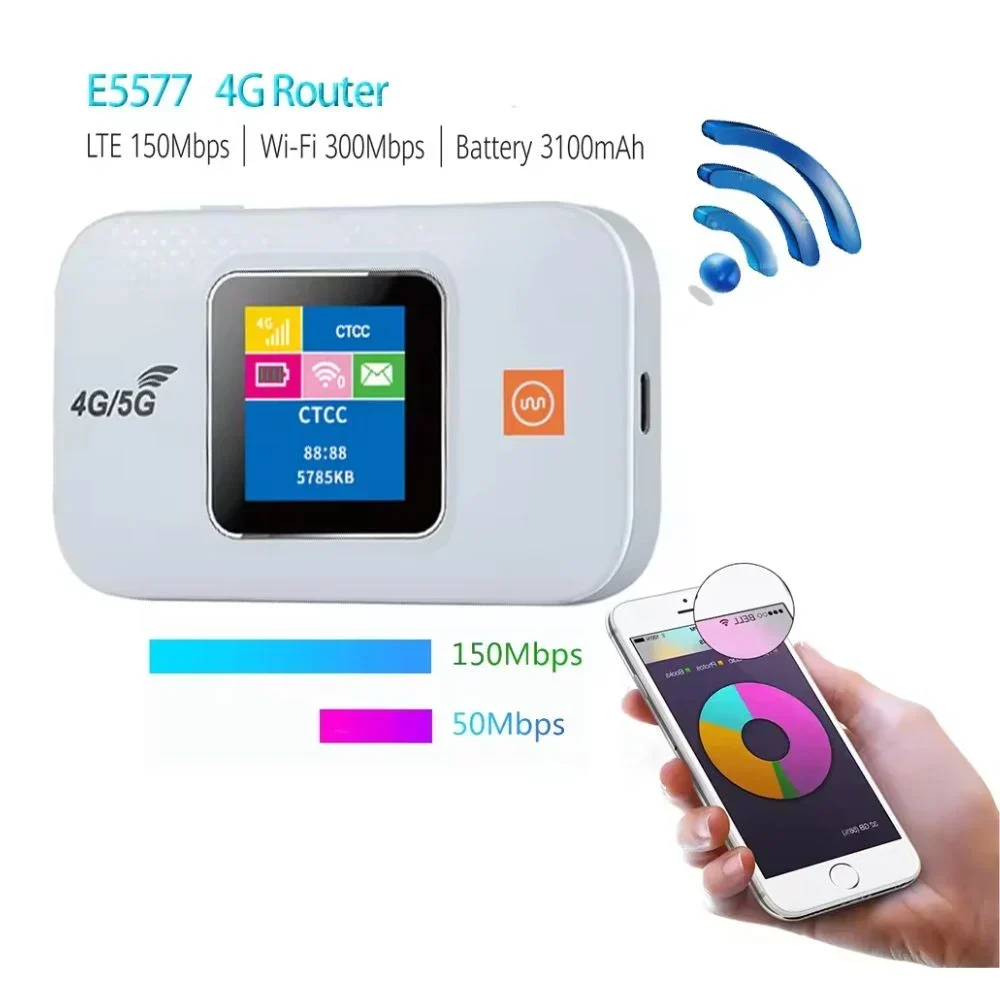 Ασύρματο Φορητό 4G Hotspot Ρούτερ Sim WiFi Τσέπης με Μέγιστη Ταχύτητα 300Mbps και Οθόνη EME Λευκό Ασύρματο Φορητό 4G Hotspot Ρούτερ Sim WiFi Τσέπης με Μέγιστη Ταχύτητα 300Mbps και Οθόνη EME Λευκό