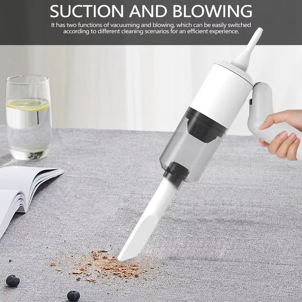 Ασύρματο Φορητό Ηλεκτρικό Σκουπάκι Χειρός με Ανταλλακτικές Κεφαλές Ασύρματο Φορητό Ηλεκτρικό Σκουπάκι Χειρός με Ανταλλακτικές Κεφαλές