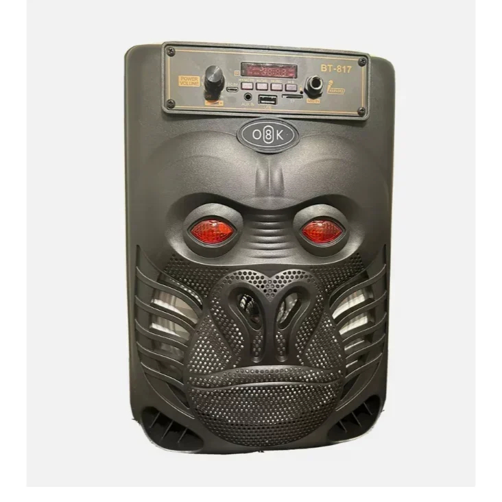 Ασύρματο Φορητό Ηχείο Bluetooth Με Μικρόφωνο, LED Φωτισμό, USB, AUX, FM Ραδιόφωνο και TF σε Μαύρο Χρώμα με Όψη Γορίλα και Φωτιζόμενα Μάτια Ασύρματο Φορητό Ηχείο Bluetooth Με Μικρόφωνο, LED Φωτισμό, USB, AUX, FM Ραδιόφωνο και TF σε Μαύρο Χρώμα με Όψη Γορίλα και Φωτιζόμενα Μάτια