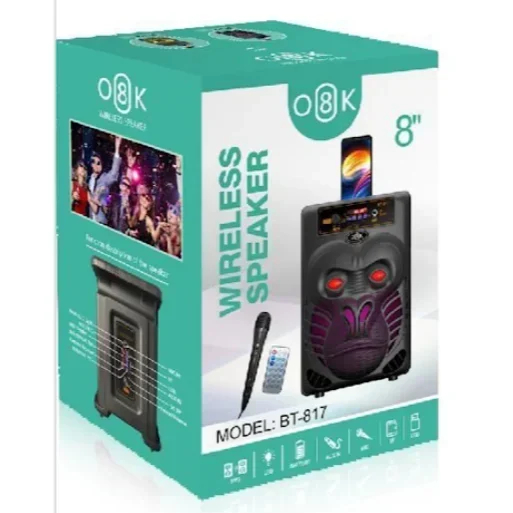 Ασύρματο Φορητό Ηχείο Bluetooth Με Μικρόφωνο, LED Φωτισμό, USB, AUX, FM Ραδιόφωνο και TF σε Μαύρο Χρώμα με Όψη Γορίλα και Φωτιζόμενα Μάτια Ασύρματο Φορητό Ηχείο Bluetooth Με Μικρόφωνο, LED Φωτισμό, USB, AUX, FM Ραδιόφωνο και TF σε Μαύρο Χρώμα με Όψη Γορίλα και Φωτιζόμενα Μάτια