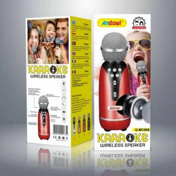 Μικρόφωνο Karaoke Ασύρματο Andowl Q-MC899 Κόκκινο Μικρόφωνο Karaoke Ασύρματο Andowl Q-MC899 Κόκκινο