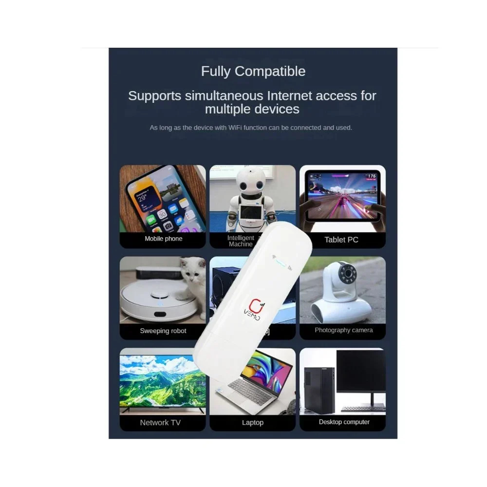 Ασύρματο Φορητό USB 4G LTE Hotspot Ρούτερ Micro SIM – Wi-Fi Τσέπης με Μέγιστη Ταχύτητα 150Mbps Λευκό Ασύρματο Φορητό USB 4G LTE Hotspot Ρούτερ Micro SIM – Wi-Fi Τσέπης με Μέγιστη Ταχύτητα 150Mbps Λευκό