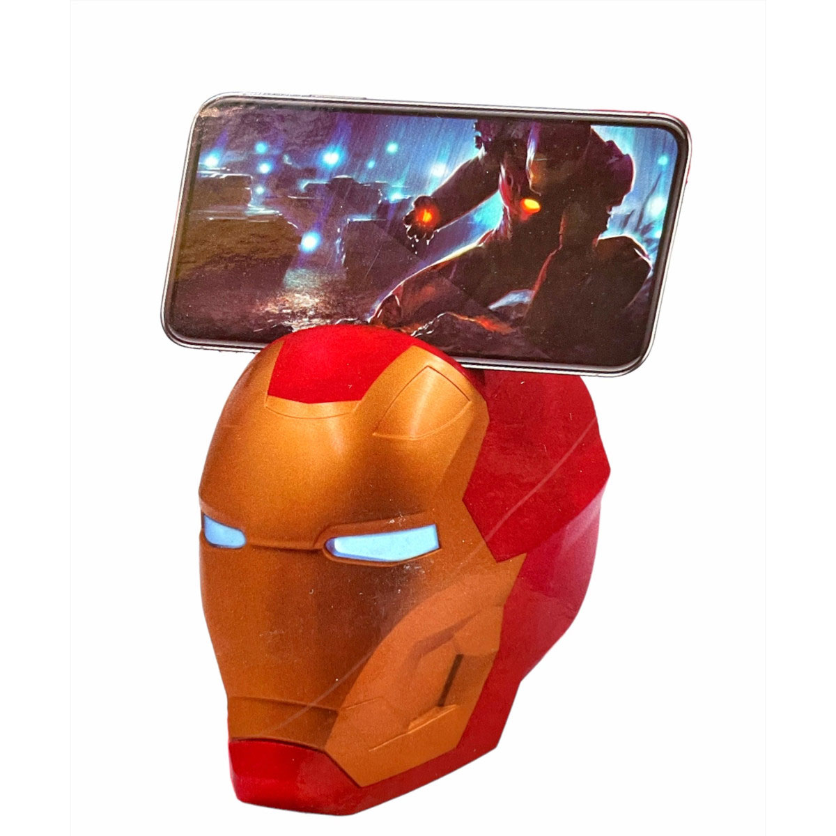 Ασύρματο Ηχείο Bluetooth 5W και Βάση Κινητού Iron Man Κόκκινο-Χρυσαφί Ασύρματο Ηχείο Bluetooth 5W και Βάση Κινητού Iron Man Κόκκινο-Χρυσαφί