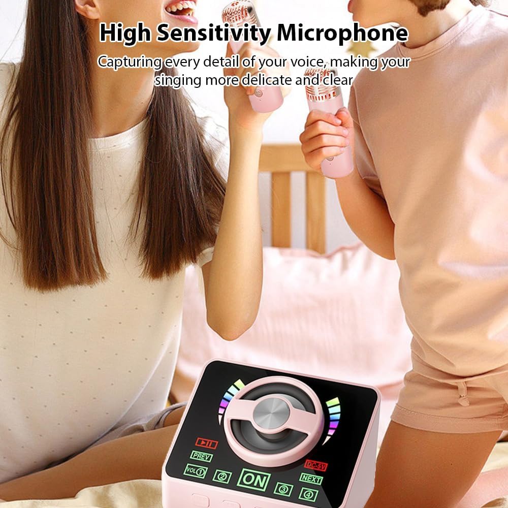 Ασύρματο Ηχείο Bluetooth Karaoke με 2 Μικρόφωνα, USB & TF Card Ασύρματο Ηχείο Bluetooth Karaoke με 2 Μικρόφωνα, USB & TF Card