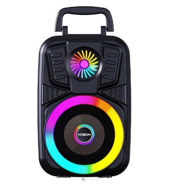 Ασύρματο Ηχείο MOXOM RGB 5W με Bluetooth και Μικρόφωνο για Καραόκε Ασύρματο Ηχείο MOXOM RGB 5W με Bluetooth και Μικρόφωνο για Καραόκε