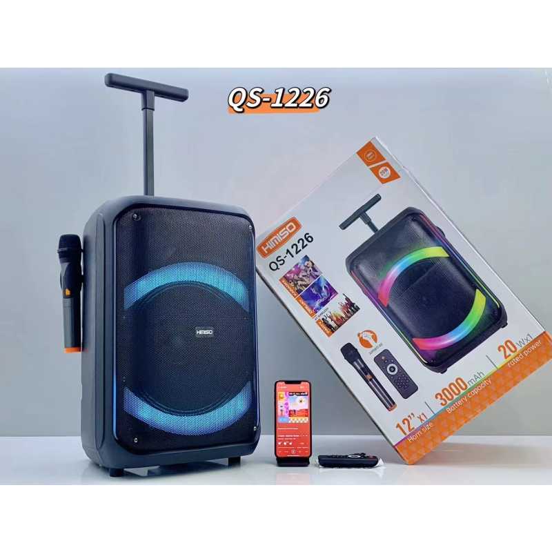 Ασύρματο Ηχείο Party Bluetooth με RGB Φωτισμό & Ασύρματο Μικρόφωνο QS-1226 Ασύρματο Ηχείο Party Bluetooth με RGB Φωτισμό & Ασύρματο Μικρόφωνο QS-1226