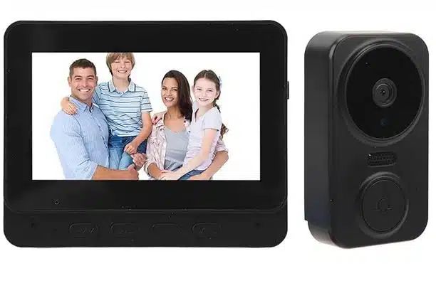 Ασύρματο Κουδούνι Πόρτας με Ευρυγώνιο Φακό Eνδοεπικοινωνία Wi-Fi Μεγάλης Εμβέλειας και Οθόνη 4.3″ Night Vision Κάμερα 2.4 GHz 1080P Ασύρματο Κουδούνι Πόρτας με Ευρυγώνιο Φακό Eνδοεπικοινωνία Wi-Fi Μεγάλης Εμβέλειας και Οθόνη 4.3″ Night Vision Κάμερα 2.4 GHz 1080P