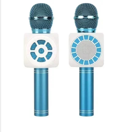 Ασύρματο Μικρόφωνο Karaoke με Ενσωματωμένο Ηχείο, Λειτουργία TWS και Εφέ Αλλαγής Φωνής σε Μπλε Χρώμα Ασύρματο Μικρόφωνο Karaoke με Ενσωματωμένο Ηχείο, Λειτουργία TWS και Εφέ Αλλαγής Φωνής σε Μπλε Χρώμα