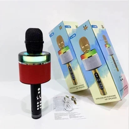 Ασύρματο Μικρόφωνο Karaoke Με Led Ασύρματο Μικρόφωνο Karaoke Με Led