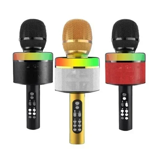 Ασύρματο Μικρόφωνο Karaoke Με Led Ασύρματο Μικρόφωνο Karaoke Με Led