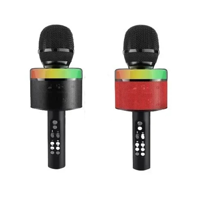 Ασύρματο Μικρόφωνο Karaoke με Led, Ενσωματωμένο Ηχείο και Εφέ Ήχου Ασύρματο Μικρόφωνο Karaoke με Led, Ενσωματωμένο Ηχείο και Εφέ Ήχου