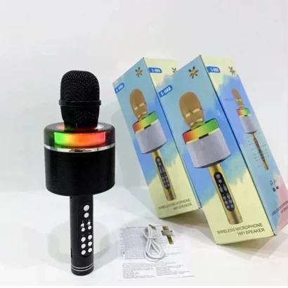 Ασύρματο Μικρόφωνο Karaoke Με Led Ασύρματο Μικρόφωνο Karaoke Με Led