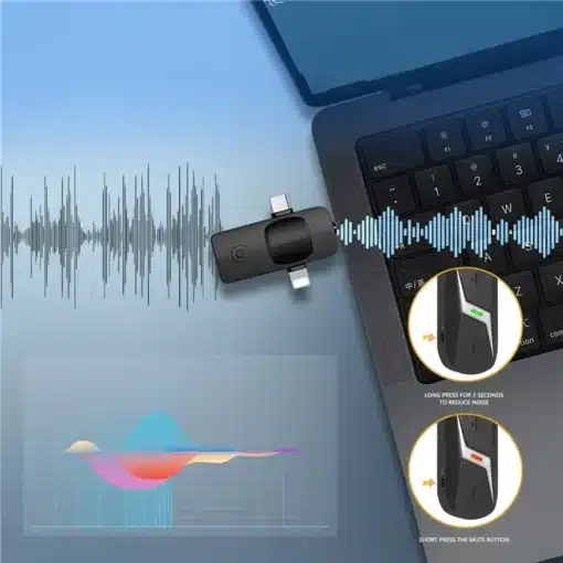 Ασύρματο Μικρόφωνο Κεφαλής με Δέκτη TypeC, AUX & Lightning - Andowl Ασύρματο Μικρόφωνο Κεφαλής με Δέκτη TypeC, AUX & Lightning - Andowl