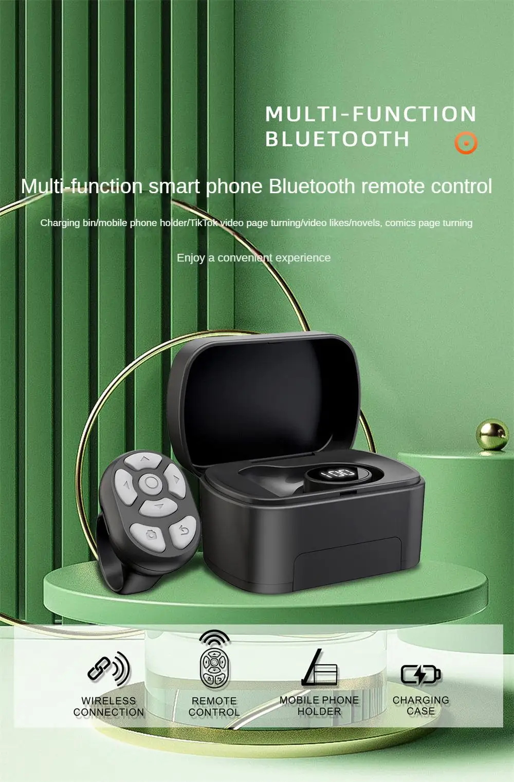 Ασύρματο Χειριστήριο-Δαχτυλίδι Bluetooth Κινητού για Απομακρυσμένη Διαχείριση Εφαρμογών, Selfie και Βίντεο Ασύρματο Χειριστήριο-Δαχτυλίδι Bluetooth Κινητού για Απομακρυσμένη Διαχείριση Εφαρμογών, Selfie και Βίντεο