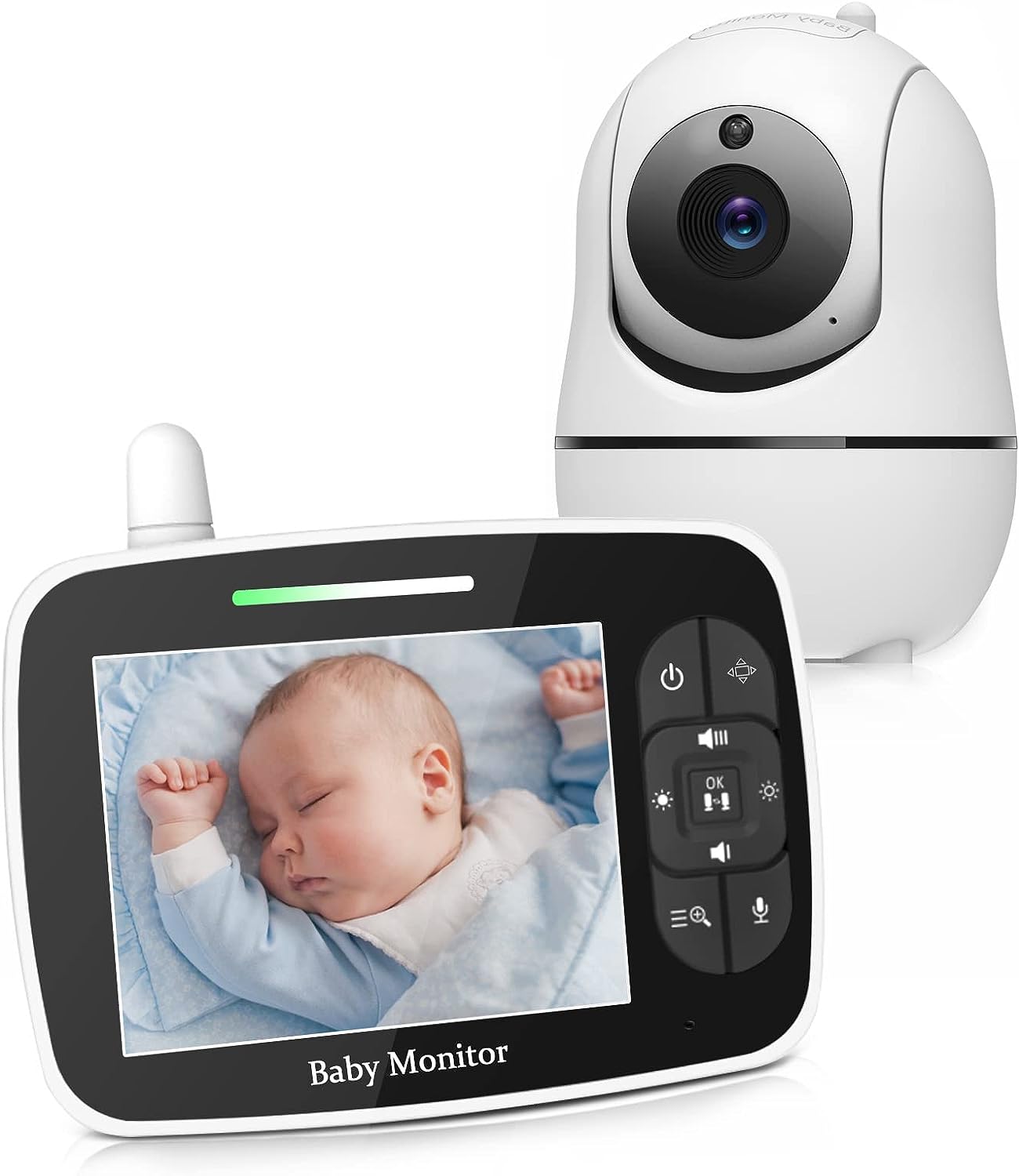 Ασύρματο Σύστημα Ασφαλείας - Παρακολούθησης Μωρού με Κάμερα, Έγχρωμη LCD Οθόνη 3.5 inch, Ενδοεπικοινωνία, Νυχτερινή Όραση & Ανίχνευση Θερμοκρασίας Ασύρματο Σύστημα Ασφαλείας - Παρακολούθησης Μωρού με Κάμερα, Έγχρωμη LCD Οθόνη 3.5 inch, Ενδοεπικοινωνία, Νυχτερινή Όραση & Ανίχνευση Θερμοκρασίας
