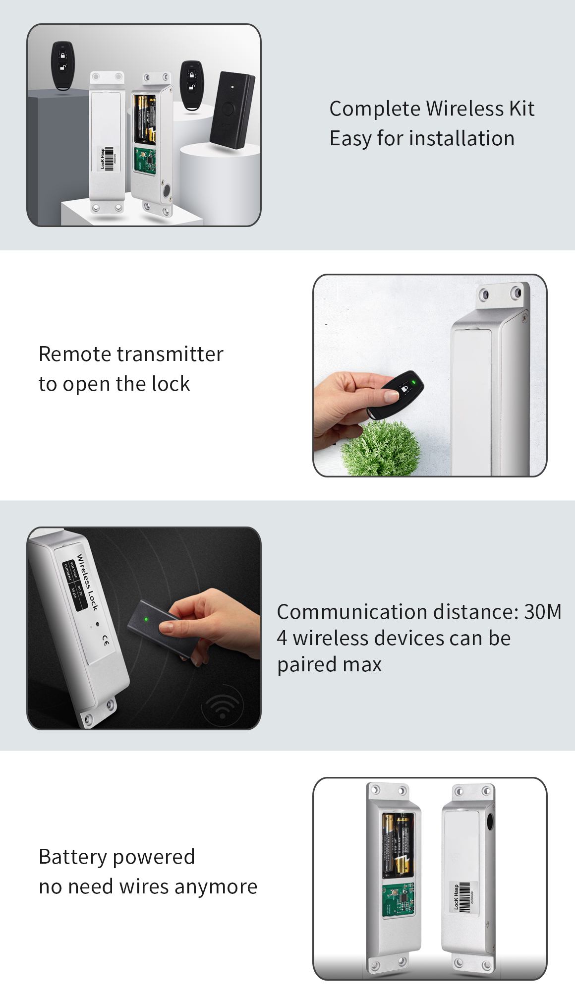 Ασύρματο Σύστημα Κλειδώματος με Κλειδαριά & Τηλεχειριστήριο - Secukey Ασύρματο Σύστημα Κλειδώματος με Κλειδαριά & Τηλεχειριστήριο - Secukey