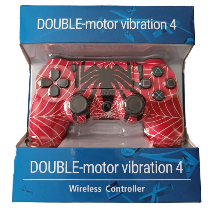 Ασύρματο χειριστήριο DOUBLESHOCK για PS4 - Red Spiderman Web Ασύρματο χειριστήριο DOUBLESHOCK για PS4 - Red Spiderman Web