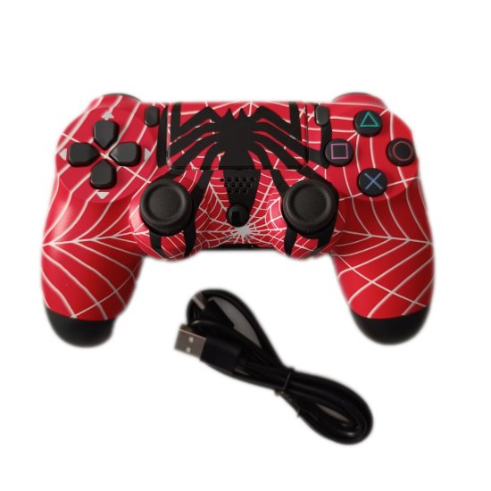 Ασύρματο χειριστήριο DOUBLESHOCK για PS4 - Red Spiderman Web Ασύρματο χειριστήριο DOUBLESHOCK για PS4 - Red Spiderman Web