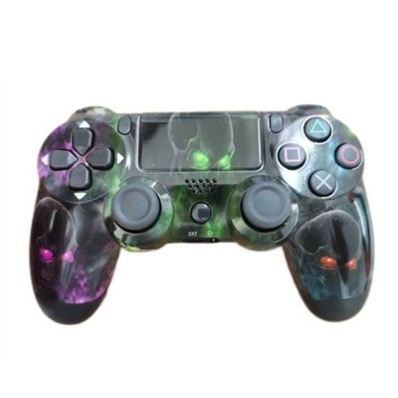 Ασύρματο Χειριστήριο Gamepad PS4 Doubleshock - Συμβατό με PS TV PS Now Wireless Controller Μαύρο με Πολύχρωμες Νεκροκεφαλές Ασύρματο Χειριστήριο Gamepad PS4 Doubleshock - Συμβατό με PS TV PS Now Wireless Controller Μαύρο με Πολύχρωμες Νεκροκεφαλές