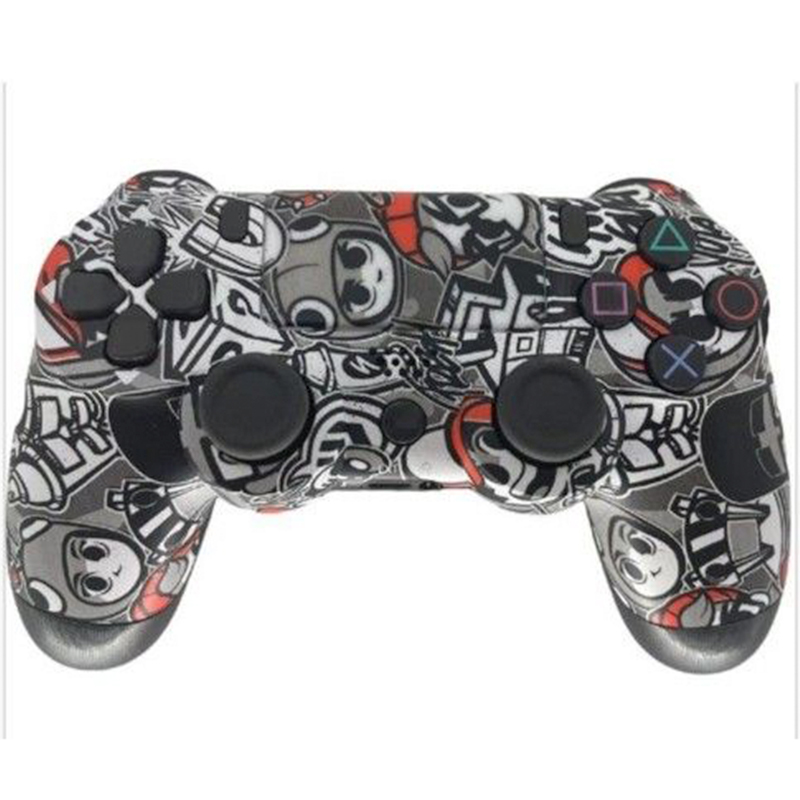 Ασύρματο Χειριστήριο Gamepad PS4 Doubleshock - Συμβατό με PS TV PS Now Wireless Controller με Γκρι και Λευκά Σχέδια Ασύρματο Χειριστήριο Gamepad PS4 Doubleshock - Συμβατό με PS TV PS Now Wireless Controller με Γκρι και Λευκά Σχέδια