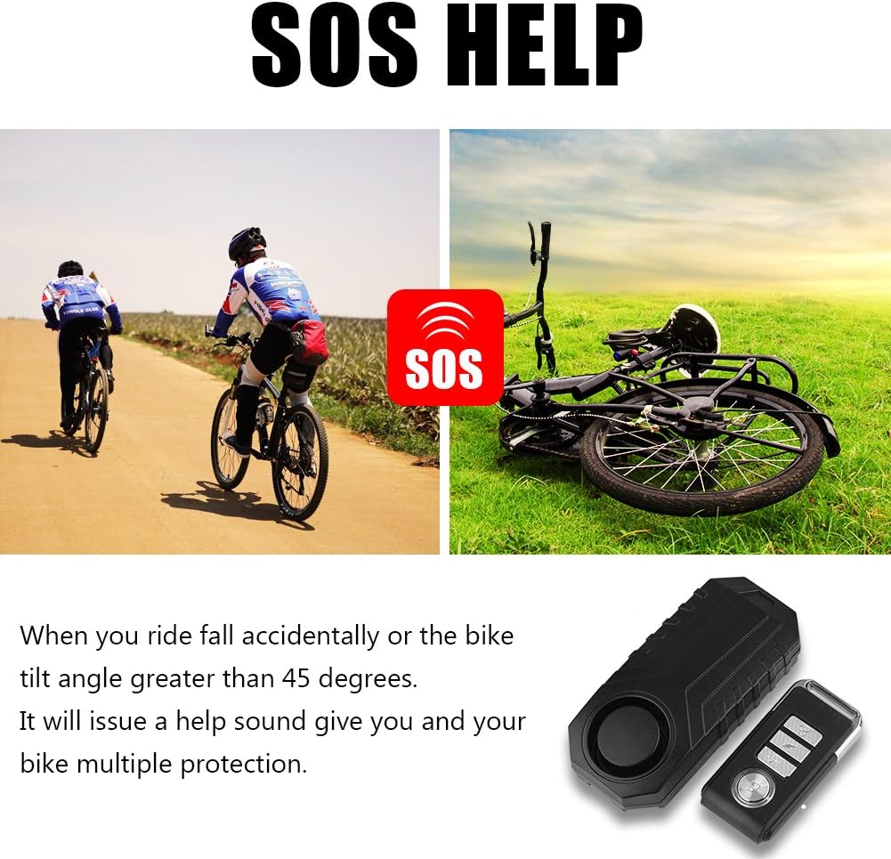 Ασύρματος Αδιάβροχος Συναγερμός Ποδηλάτου με Τηλεχειριστήριο – 113dB, 7 Επίπεδα Ευαισθησίας Ασύρματος Αδιάβροχος Συναγερμός Ποδηλάτου με Τηλεχειριστήριο – 113dB, 7 Επίπεδα Ευαισθησίας