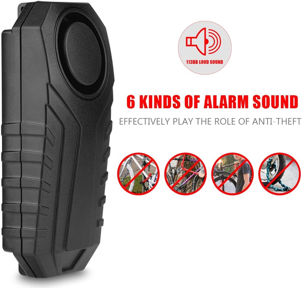 Ασύρματος Αδιάβροχος Συναγερμός Ποδηλάτου με Τηλεχειριστήριο – 113dB, 7 Επίπεδα Ευαισθησίας Ασύρματος Αδιάβροχος Συναγερμός Ποδηλάτου με Τηλεχειριστήριο – 113dB, 7 Επίπεδα Ευαισθησίας