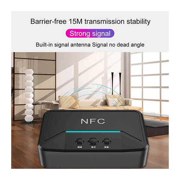 Ασύρματος Δέκτης Bluetooth 5.0 Receiver με Θύρα Εξόδου 3.5mm Jack Νέας Τεχνολογίας Απομόνωσης Ηλεκτρικού Σήματος NFC Ασύρματος Δέκτης Bluetooth 5.0 Receiver με Θύρα Εξόδου 3.5mm Jack Νέας Τεχνολογίας Απομόνωσης Ηλεκτρικού Σήματος NFC