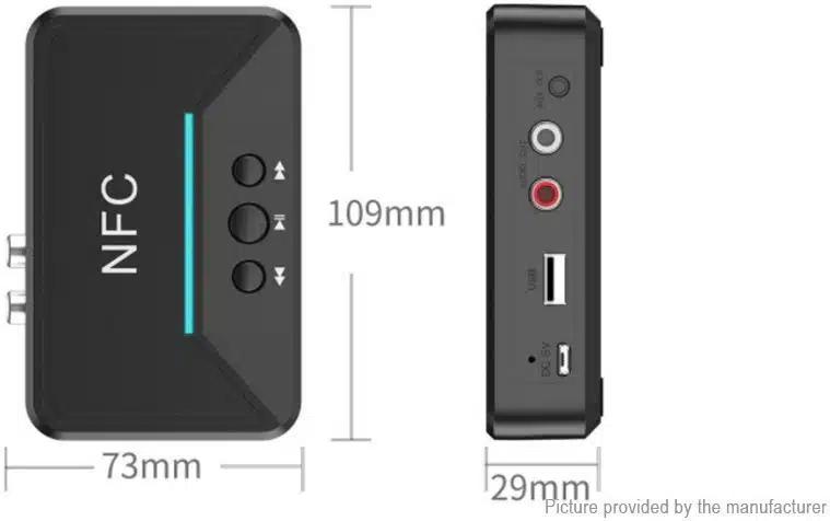 Ασύρματος Δέκτης Bluetooth 5.0 Receiver με Θύρα Εξόδου 3.5mm Jack Νέας Τεχνολογίας Απομόνωσης Ηλεκτρικού Σήματος NFC Ασύρματος Δέκτης Bluetooth 5.0 Receiver με Θύρα Εξόδου 3.5mm Jack Νέας Τεχνολογίας Απομόνωσης Ηλεκτρικού Σήματος NFC