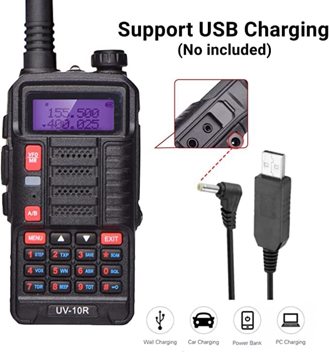 Aσύρματο Φορητό Dual Band Walkie Talkie VHF/UHF 10W Baofeng UV-10R με Μονόχρωμη Οθόνη Aσύρματο Φορητό Dual Band Walkie Talkie VHF/UHF 10W Baofeng UV-10R με Μονόχρωμη Οθόνη