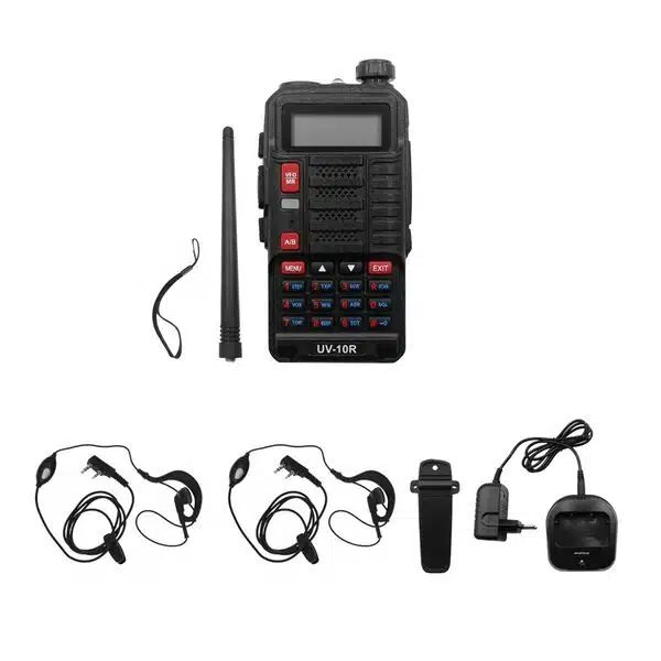 Ασύρματος Φορητός Πομποδέκτης Walkie Talkie VHF – UHF 10W Υψηλής Απόδοσης Baofeng Μαύρο 1 τμχ Ασύρματος Φορητός Πομποδέκτης Walkie Talkie VHF – UHF 10W Υψηλής Απόδοσης Baofeng Μαύρο 1 τμχ