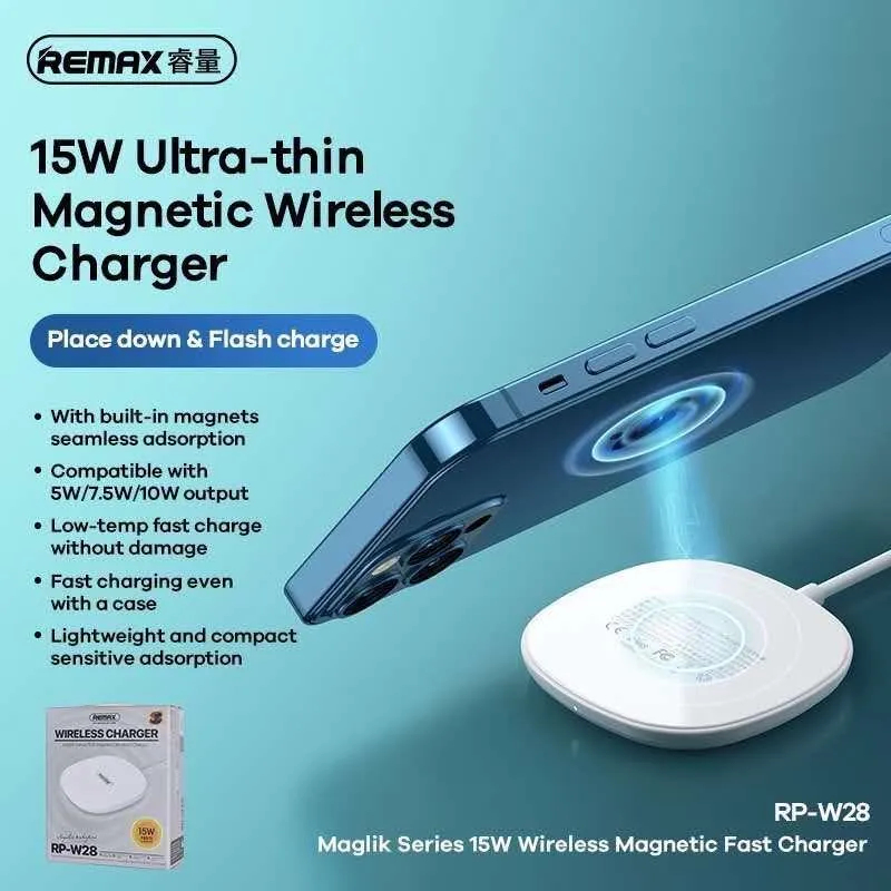 Ασύρματος Φορτιστής Wireless Charging Pad Qi 15W- Remax Ασύρματος Φορτιστής Wireless Charging Pad Qi 15W- Remax