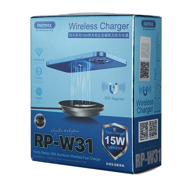 Ασύρματος Γρήγορος Μαγνητικός Φορτιστής Wireless Magsafe Fast Charger Qi Pad 15W - Remax Ασύρματος Γρήγορος Μαγνητικός Φορτιστής Wireless Magsafe Fast Charger Qi Pad 15W - Remax