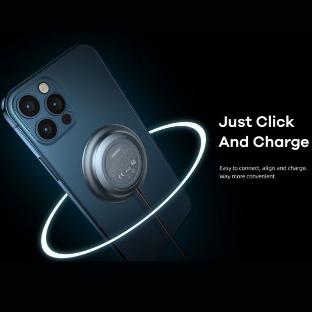 Ασύρματος Γρήγορος Μαγνητικός Φορτιστής Wireless Magsafe Fast Charger Qi Pad 15W - Remax Ασύρματος Γρήγορος Μαγνητικός Φορτιστής Wireless Magsafe Fast Charger Qi Pad 15W - Remax