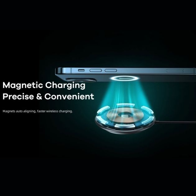 Ασύρματος Γρήγορος Μαγνητικός Φορτιστής Wireless Magsafe Fast Charger Qi Pad 15W - Remax Ασύρματος Γρήγορος Μαγνητικός Φορτιστής Wireless Magsafe Fast Charger Qi Pad 15W - Remax