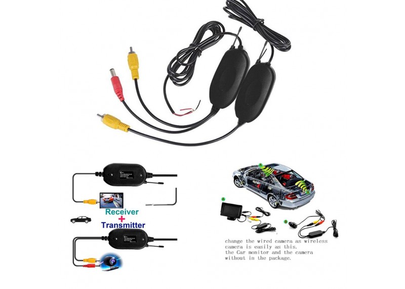 Ασύρματος Πομπός & Δέκτης για Μετατροπή Ενσύρματης Κάμερας Οπισθοπορείας σε Ασύρματη HD - Parking Camera Αυτοκινήτου CCD X3 Ασύρματος Πομπός & Δέκτης για Μετατροπή Ενσύρματης Κάμερας Οπισθοπορείας σε Ασύρματη HD - Parking Camera Αυτοκινήτου CCD X3