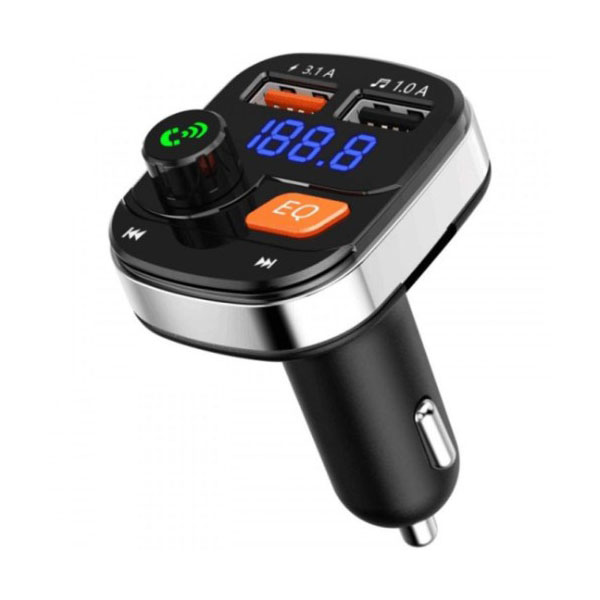 Ασύρματος Πομπός FM με 2 USB και Υποδοχή Κάρτας Μνήμης Andowl μαύρο Ασύρματος Πομπός FM με 2 USB και Υποδοχή Κάρτας Μνήμης Andowl μαύρο