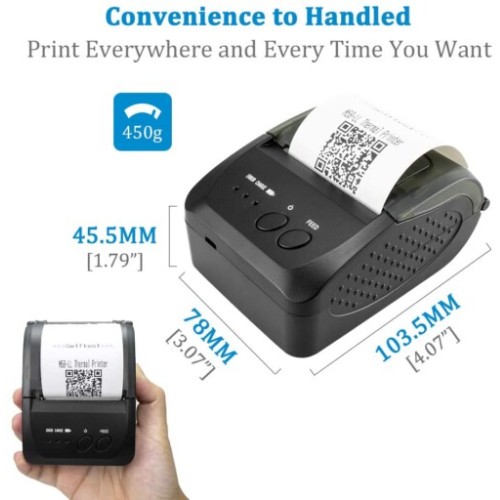 Ασύρματος Θερμικός Εκτυπωτής Αποδείξεων 58mm - Με Υποστήριξη USB, iOS & Android για Σύστημα POS Ασύρματος Θερμικός Εκτυπωτής Αποδείξεων 58mm - Με Υποστήριξη USB, iOS & Android για Σύστημα POS